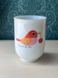 画像7: ETSURO鈴木悦郎　赤い鳥湯飲み　フリーカップ　ピンクバード　エンゼル陶器　 (7)