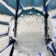 画像6: 古いガラスの氷コップ　青硝子　　浅花柄　ガラス器 (6)