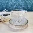 画像1: 東洋ガラス　ダイヤカットガラスの冷茶グラスとコースターセット　(豆皿) (1)