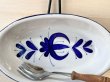 画像4: select china ボストンブルー　北欧風グラタン皿　木製持ち手のフォーク付き　5個セット　 (4)