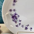 画像3: 日本趣味の会　紫色のすみれの花のプレート皿2枚セット　花柄　 (3)