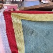 画像8: レトロポップ！当時物vintageなモチーフ編み大判カバー　マルチカラー (8)