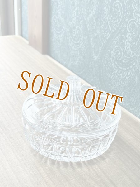 平たいガラスのキャニスターキャンディボックス クリア 放射線 GC194