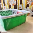 画像8: 和泉化成　洗い桶　レトロポップグリーン　花柄シール付き (8)