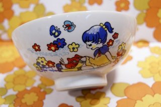 昭和レトロ ケロヨン子供茶碗 レア CW63