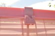 画像4: 日焼けあり　ロールアップスクリーン　ブラインドカーテン　無地　ピンク　SZ187 (4)
