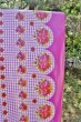 画像4: レトロポップ　ビニールテーブルクロス　花柄　チェック　ピンク　カット売り　NS113 (4)