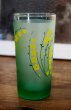 画像4: 黄色小花のグラス　グリーン　すりガラス　G431 (4)