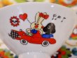 画像2: 子供茶碗　動物　自動車　イヌ　ネコ　ウサギ　CW105 (2)