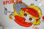 画像2: KBC　スポーツライフ・スクールライフ♪可愛い女の子茶碗　CW111 (2)