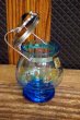 画像2: KAMEI GLASS カメイガラス　色硝子シュガーポット　ブルー　金模様　SG55 (2)