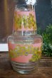 画像3: アデリア　クラウン冠水瓶　ピンク花柄　P53 (3)