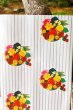 画像1: 昭和レトロ包装紙　昔の包装紙　モダンフラワー　花柄　KF41 (1)