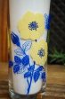 画像3: ADERIAアデリアグラス　タンブラー　ゾンビーグラス　椿　花柄ブルー　モダン　G516 (3)