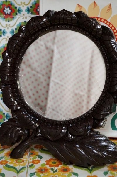 画像1: ひまわりミラー　ノベルティ　花装飾鏡　SD301 (1)