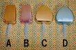 画像3: アイスキャンディー型　カラーアルミ　形状２種（台形・ハート型）３色（ゴールド・ピンク・ブルー）　AK7 (3)