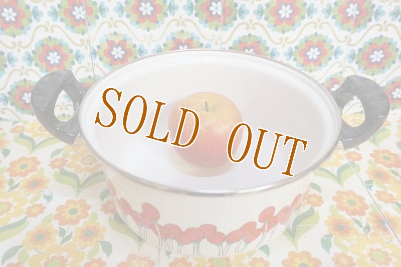 画像6: 象印　ホーロー両手鍋　可愛いレーヌシリーズ　デート（赤）　花柄　２０ｃｍ　HN120 (6)