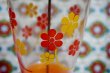 画像4: TOWA　トーワ箸立て　オレンジイエロー　花柄　珍品　H43 (4)
