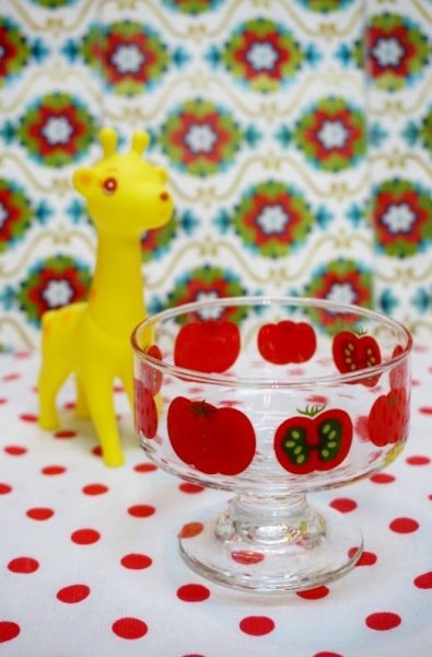 画像1: 佐々木ガラス　プルエース　トマトアイスクリームカップ　デザートグラス　GU88 (1)