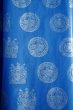 画像1: 昭和レトロ包装紙　昔の包装紙　モダンシンボル　北欧風　ブルー　KF63 (1)