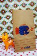 画像1: 日本水産　昔のニッスイの紙袋　おさかな柄　レトロパッケージ　ラッピングに♪　B222 (1)