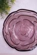 画像1: ガラスの器　紫　薔薇　花　GU91 (1)