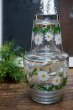 画像1: アデリア　コスモス冠水瓶ガラスピッチャー　花柄　PG36 (1)