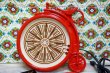 画像2: 鹿野漆器株式会社　電気加温台　保温プレートクリスタル　ファンシー赤い自転車　SD433 (2)