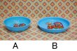 画像3: プラスチック食器　あひるの機関車　丸皿プレート　ブルー　サイズ２種　PS16 (3)