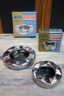スチール製灰皿 トランプモチーフ ミッドセンチュリー 4個セット