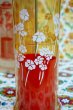 画像4: まるみ屋プラスチック　ニューアップスタンド　レトロポップ花柄箸立て　赤　H55　 (4)