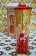 画像5: まるみ屋プラスチック　ニューアップスタンド　レトロポップ花柄箸立て　赤　H55　 (5)