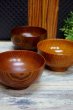 画像1: 日本製　木製のお椀　和モダン　木目　茶碗　汁椀　３種　SD428 (1)