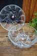 画像1: ADERIA アデリアガラス　ガラスの器　ガラス小鉢　丸小鉢　うず模様　２枚セット　GUS165 (1)
