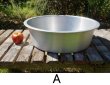 画像3: ホクセイアルミ　特大アルミ洗い桶　たらい　洗面器　シルバーアルマイト　48ｃｍ　５4ｃｍ　３種　BT140 (3)
