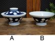 画像3: 有田焼　ルリ水玉蓋付き丼 茶碗　濃紺　２種　MD5 (3)