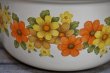 画像3: NORITAKE ノリタケホーロー鍋　オレンジ花柄　両手鍋　サイズ２種　NH6 (3)
