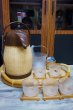 画像2: 象印エアーポットセット　グラス　アイスペール　天然の籐　魔法瓶　天然生活　ナチュラル　P217 (2)
