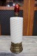 画像1: オルゴールボトル　オルゴール機能付き洋酒ボトル　酒瓶　ウイスキー空瓶　ミルクガラス　インテリア　SZ447 (1)