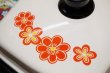 画像3: レトロポップ♪オレンジ花柄ロースター　コトブキホーロー　SN49 (3)