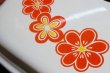 画像4: レトロポップ♪オレンジ花柄ロースター　コトブキホーロー　SN49 (4)