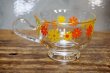 画像6: レトロポップ　アデリア　デイジー花柄　耐熱ガラスカップ＆ソーサー　オレンジ　C185 (6)