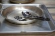 画像5: アルミ給食食器セット　トレー・ボウル・皿・先割れスプーン・フォーク　ヴィンテージ　USED　AU11 (5)