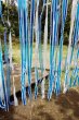 画像3: レトロでチープな昭和のビニールのれん♪　暖簾　ブルー　カラー２種　KG354 (3)