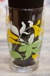 画像6: レトロポップ　イエロー　グラデーショングリーン　花柄グラス　タンブラー　百合　G324 (6)