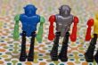 画像3: 昭和時代のグリコのおまけみたいなミニロボット人形★　５色セット　OM461 (3)