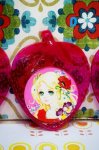 画像4: 在庫限り★いちごミラーピンク★少女　乙女　女の子おしゃれ鏡　各柄と全セット　OM513 (4)