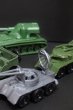 画像2: 昭和玩具★戦車　ジープ　など4台セット　ミリタリー　車　おもちゃ　OM546 (2)