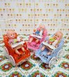 画像2: 昭和の玩具★赤ちゃんベビーカーセット　ガラガラ　ヴィンテージ人形　各色　OM553 (2)