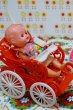 画像4: 昭和の玩具★赤ちゃんベビーカーセット　ガラガラ　ヴィンテージ人形　各色　OM553 (4)
